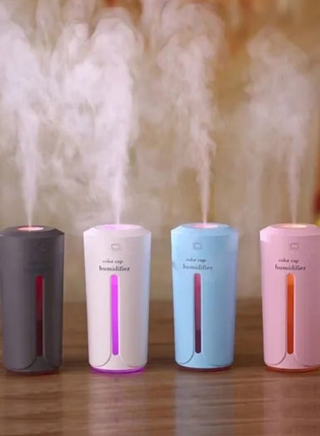 Ultrasonic Mini Air Humidifier With 7 Colour Changing Lamp For for Home Car