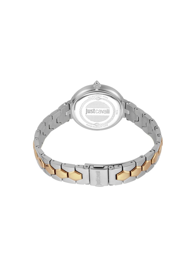 Just Cavalli Stainless Steel Analog Women's Bracelet Watch With 2T-S&G JC1L128M0595