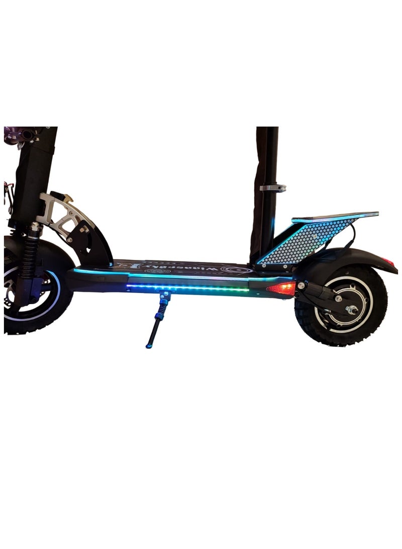 High-Power Electric Scooter with 48V 13Ah Battery and 2000W Motor Black