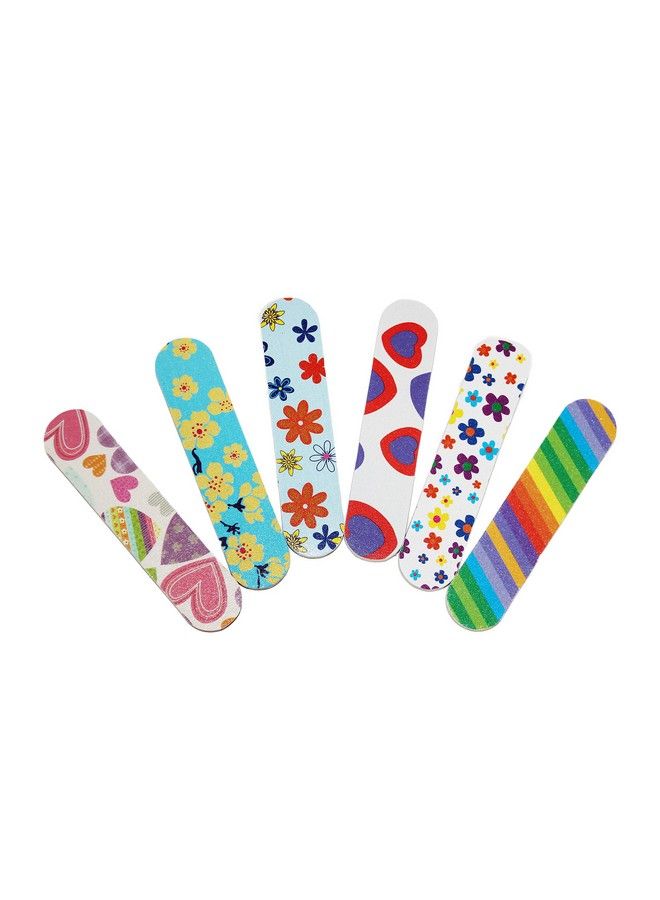 (1 Dozen) Colorful Girly Mini Emery Board Nail Files