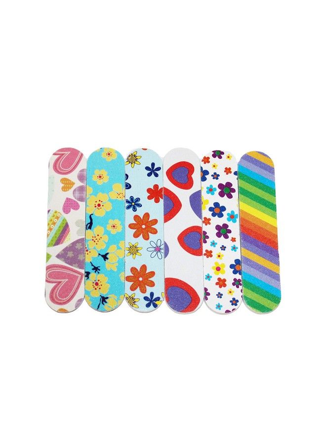 (1 Dozen) Colorful Girly Mini Emery Board Nail Files