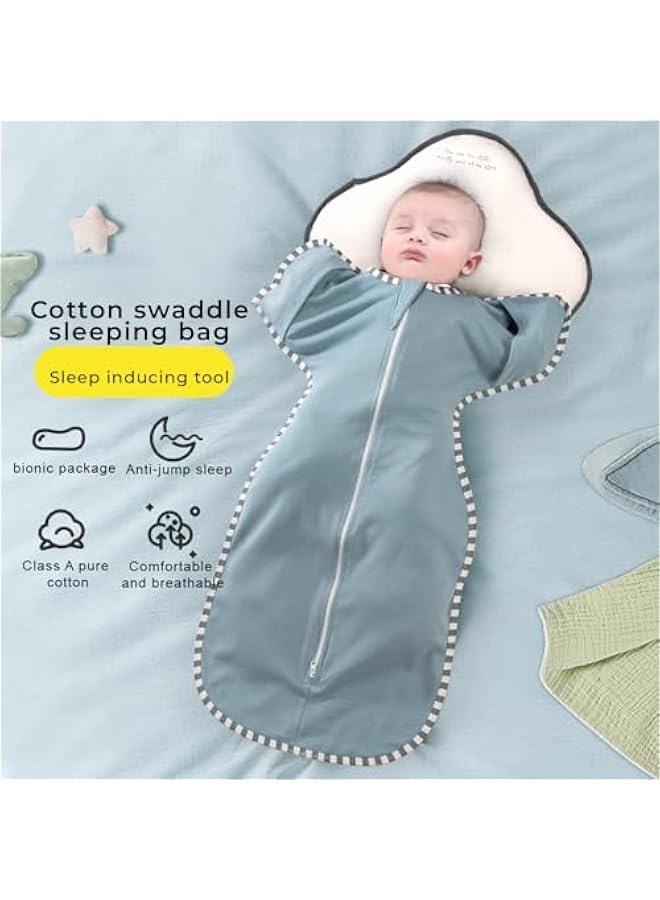 Baby Swaddle Blanket - Weighted Sleep Sack for Boys and Girls - Seamless Transition from Swaddling to Arms - Free Sleep - Comfortable and Safe Sleep Solution