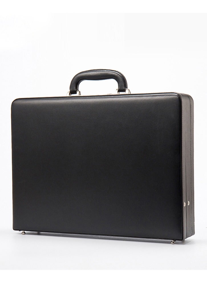 Business Briefcase for Men - Hard Case Leather Attache with Lock for Professionals Made In China Best Briefcase