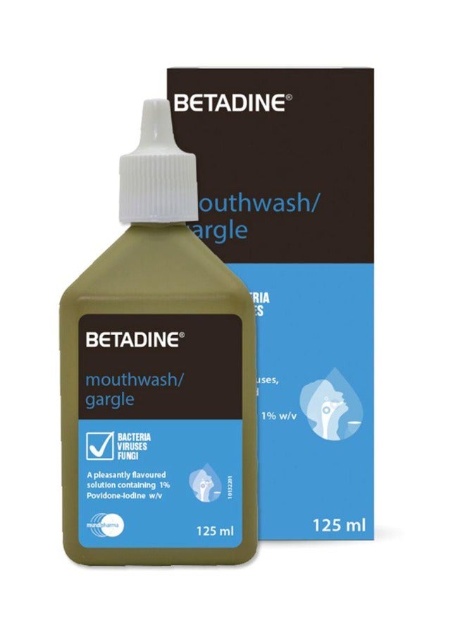 Betadine Mouthwash/Gargle 125ml: Comprehensive Protection Against Oral Pathogens