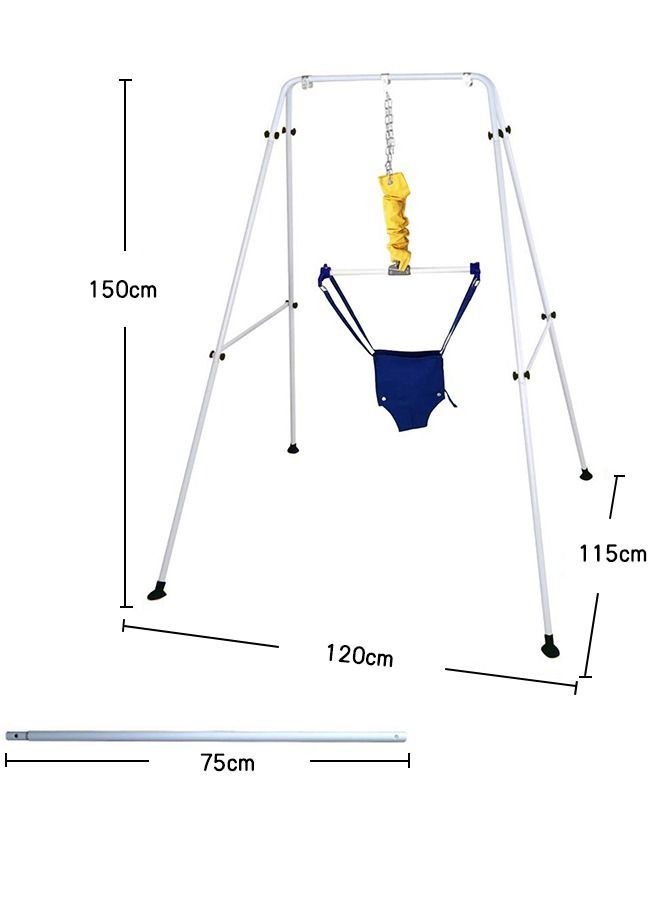 2 in 1 Baby Jumper and Toddler Swing with Foldable Stand Swing Set and Bouncers for Infant