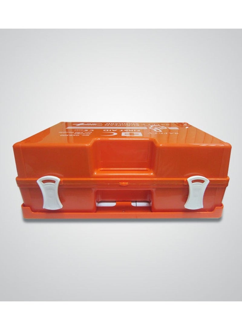 First Aid Kit ABS Heavy Duty Plastic With Wall Mounted Bracket Can Be Use For 100 People Work Space For Car Small Office Warehouse First Aid Box