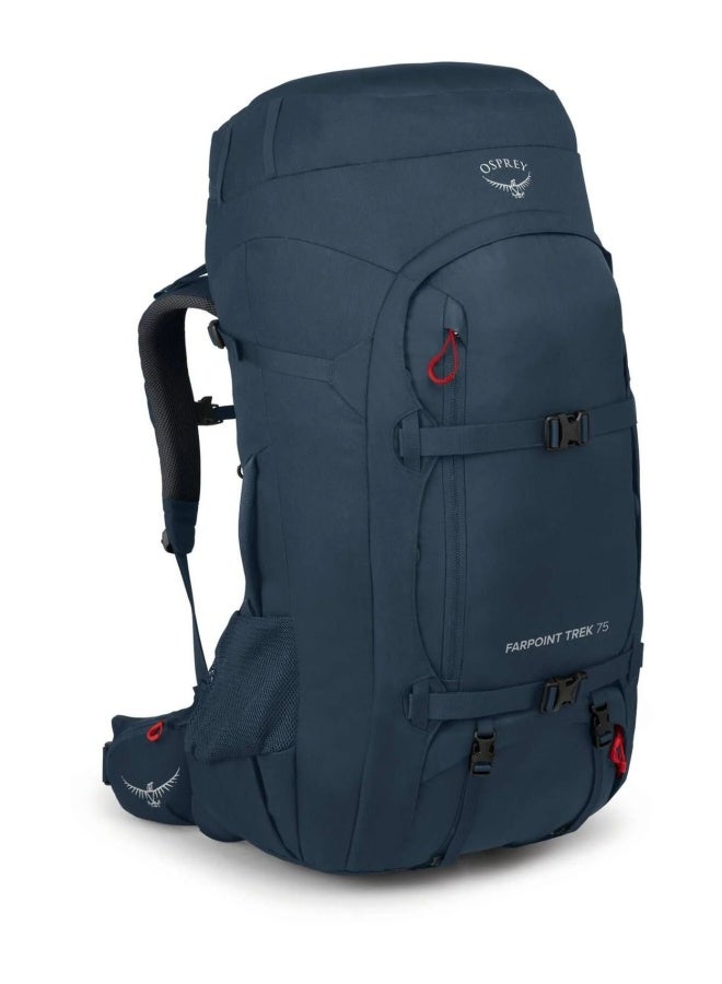 Osprey Farpoint Trek Pack 75 Muted Space Blue O/S Camping Backpack