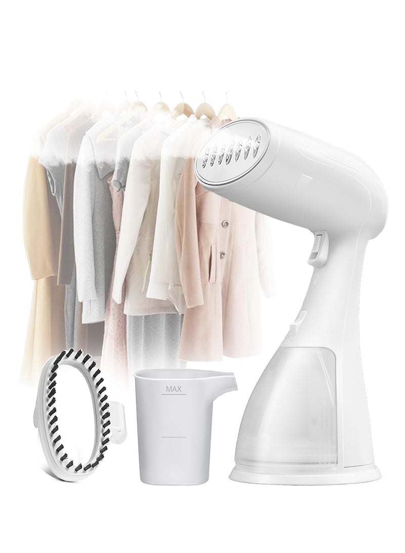 Portable 1500W Travel Clothes Steamer - Handheld Fabric Iron with Fast 15S Heat-Up, Wrinkle Remover for Soft & Smooth Garments, Ideal for Travel and Home Use.