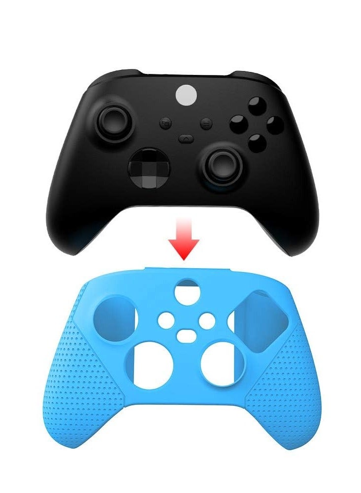 Premium Silicone Protective Case for Xbox Series S/X, Includes Thumb Grips for Enhanced Comfort, Controller Shell (Blue)