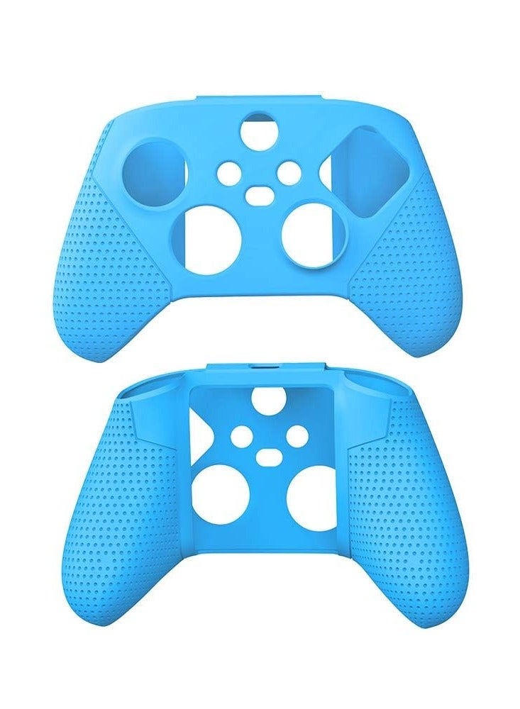 Premium Silicone Protective Case for Xbox Series S/X, Includes Thumb Grips for Enhanced Comfort, Controller Shell (Blue)