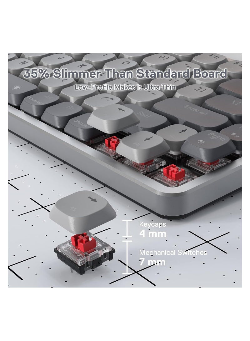 K652 75% Wireless RGB Mechanical Keyboard Red Switch