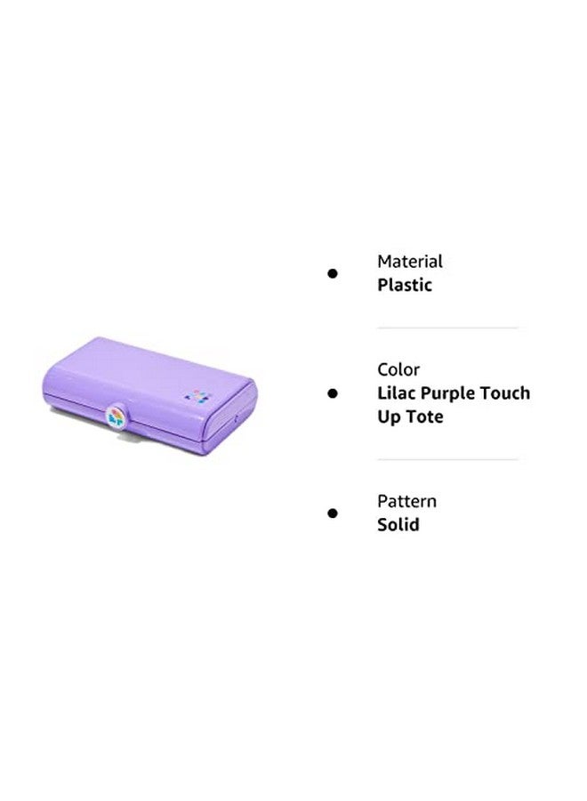 Exclusive Caboodles Makeup Travel Case With Large Builtin Mirror Mint Autoopen Tray Snaptight Lid Ideal For Quick Touch Ups On The Go Purple 8 X 2 X 5