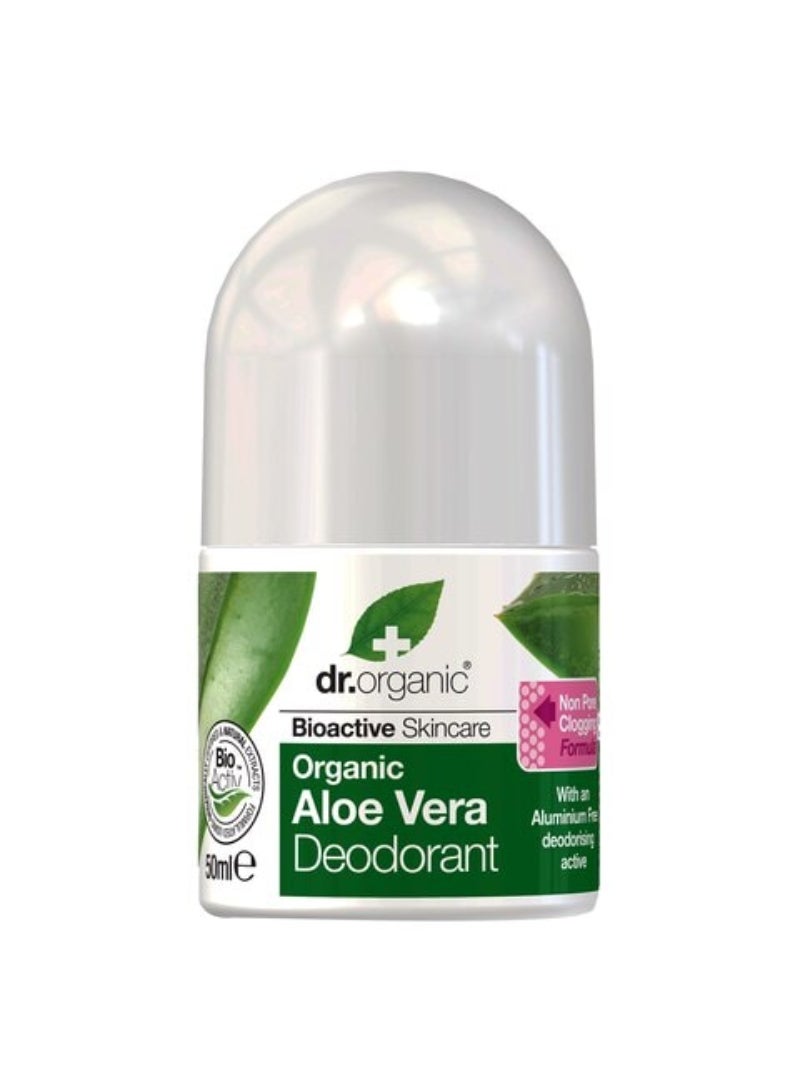 Dr. Organic Bioactive Skincare Organic Aloe Vera Roll-On Deodorant Clear 50ml