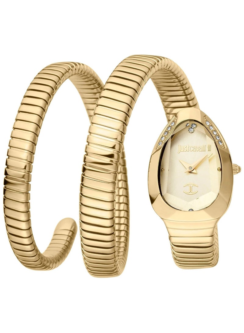 Just Cavalli Stainless Steel Analog Women's Watch With Gold JC1L209M0035