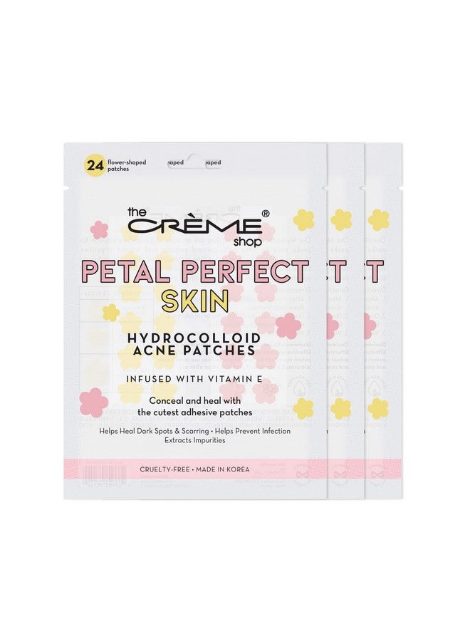 Petal Perfect Skin Hydrocolloid Acne Patches Pink & Yellow (3 Pack)