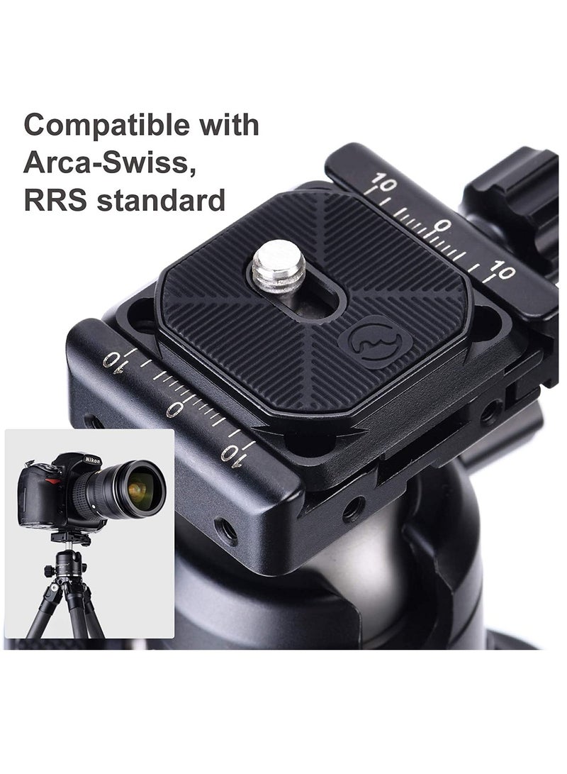 CP-39 Quick Release Plate for Cameras, One-Piece Design Compatible with Arca-Swiss and RRS, Ideal for Secure Mounting and Easy Access.