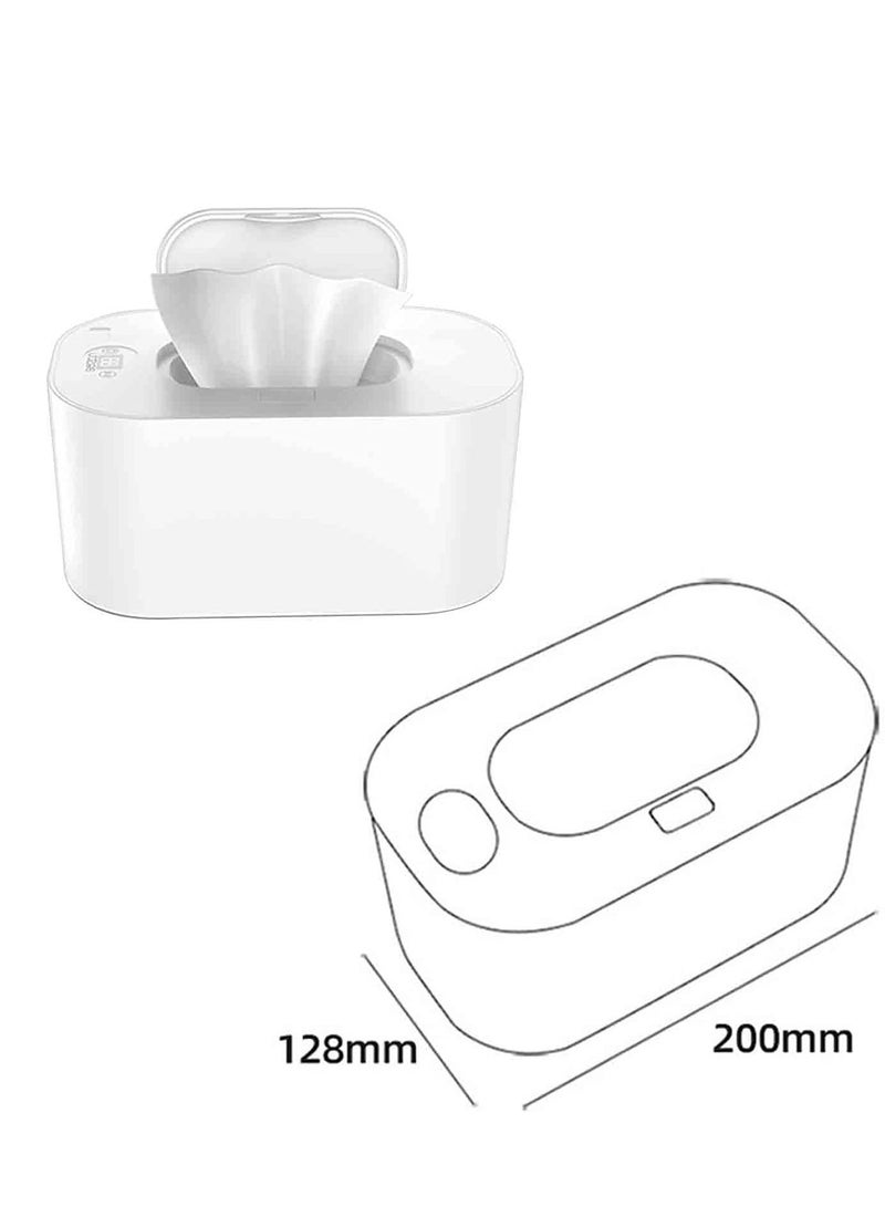 Baby Wipe Warmer Wipes Heating Box Baby Wipes Heater Case Wet Tissue Heating Box USB Constant Temperature Wet Wipe Dispenser Use Warm Wipes For Your Baby At Any Time