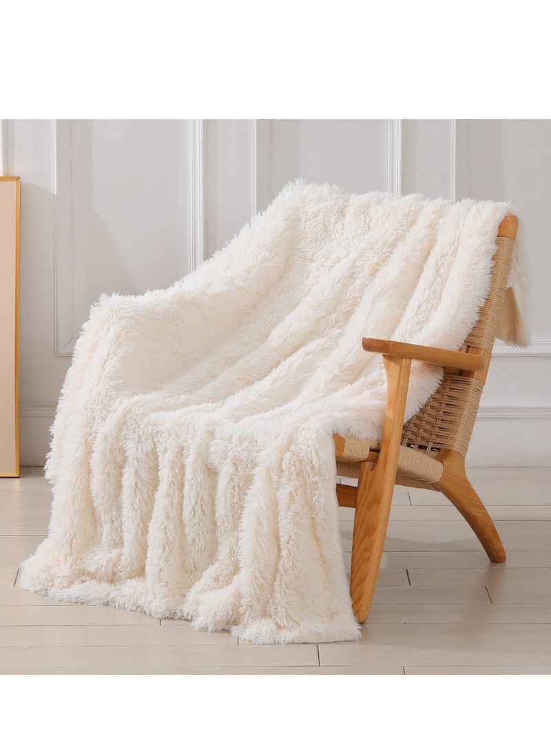 Cozy Extra Soft Fuzzy Faux Fur Throw Blanket 50