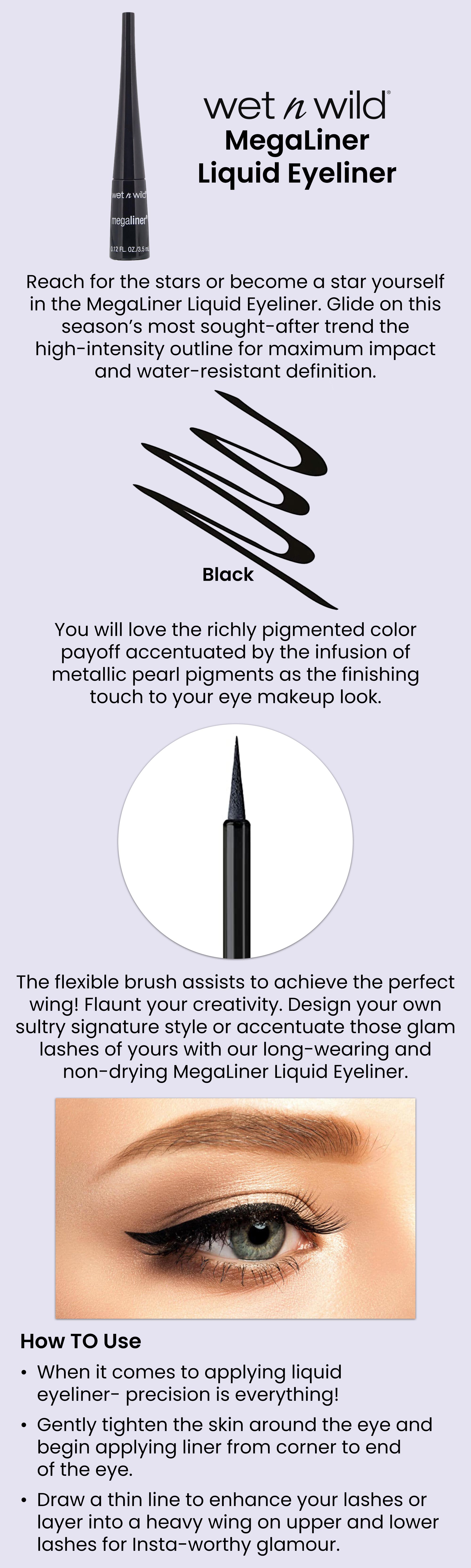 MegaLiner Liquid Eyeliner Black