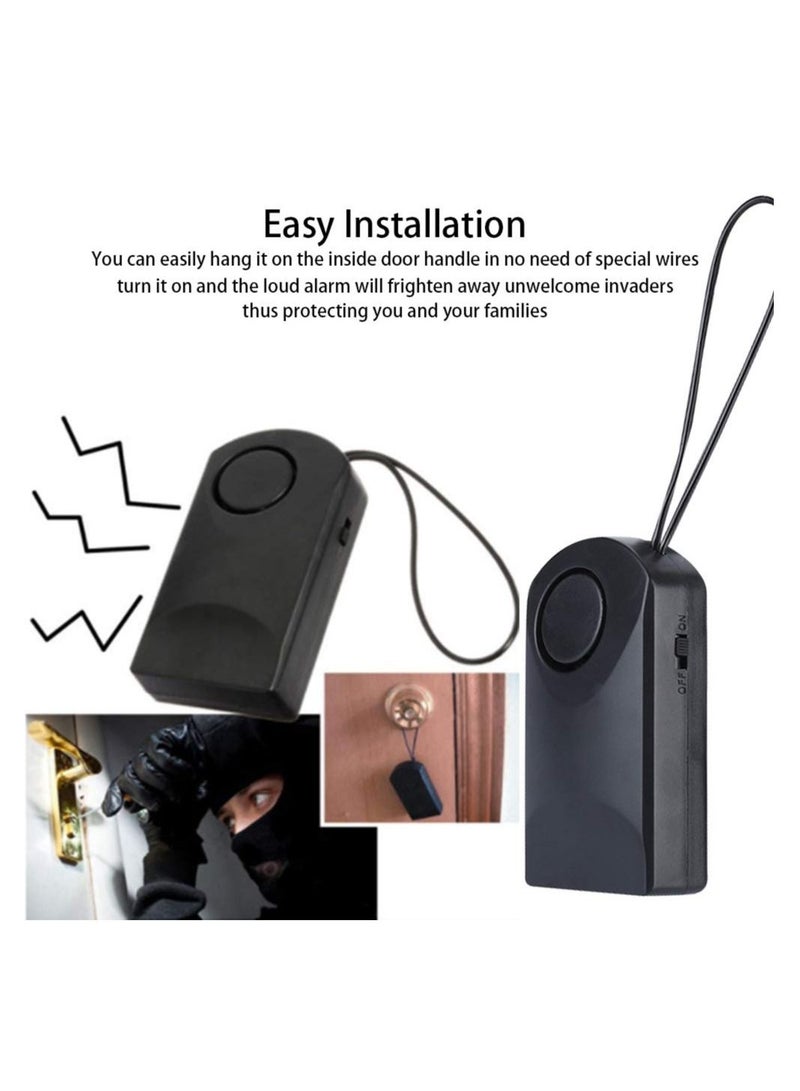 Anti-Theft Alarm, Wireless Vibration Alarm, Portable Wireless Touch Sensor, Anti-Theft Security Alarm, Loud Door Knob Touch Alarm, for Door Handle 120dB Ultra Loud Alarm Ringing