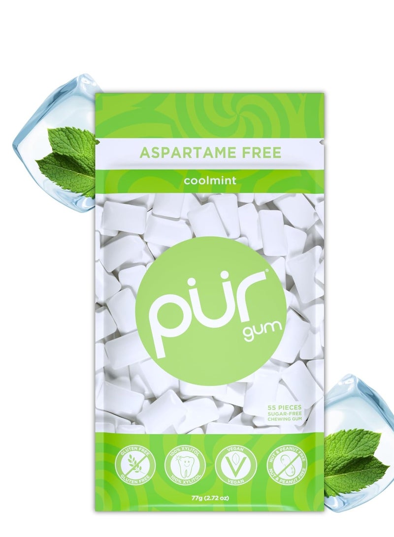 Aspartame and sugar free coolmint 55 pieces