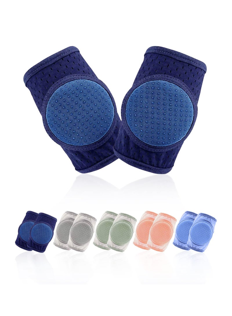 Adjustable Baby Knee Pads for Crawling - 5 Pairs of Protective Leg Warmers for Toddler Boys and Girls, Comfortable and Durable Crawling Support for Little Ones.