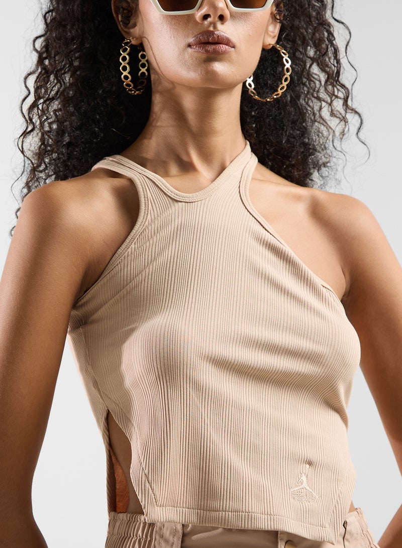 Jordan Asymmetric Ribbed Tank