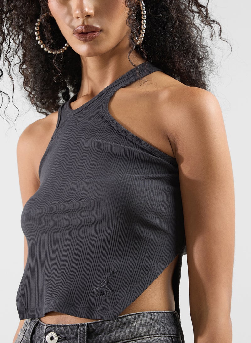 Jordan Asymmetric Ribbed Tank