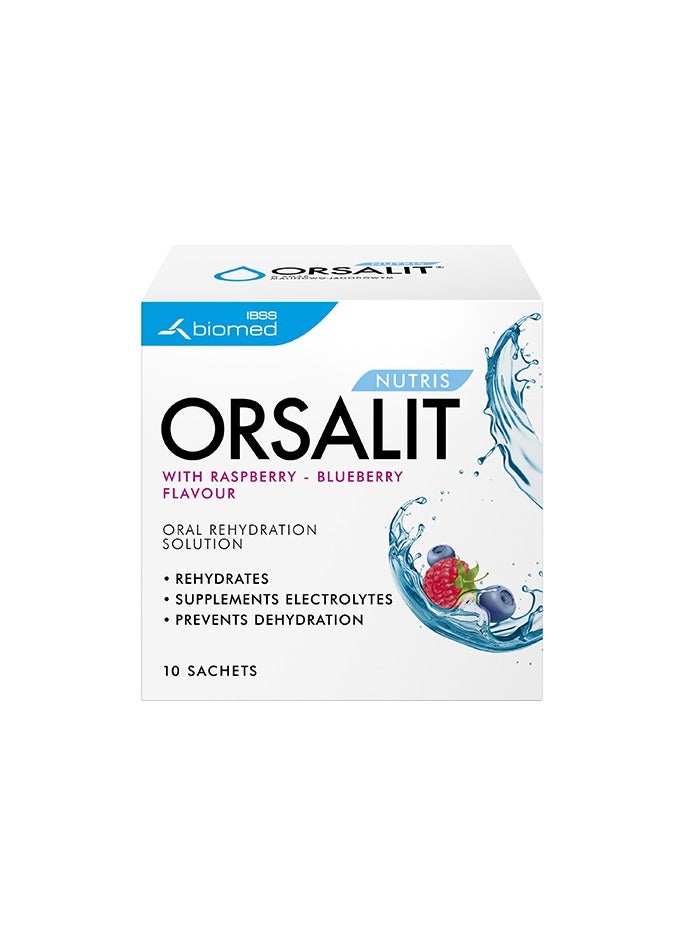 Orsalit Oral Solution Natural Rasp / Bluberry Sachets 10S