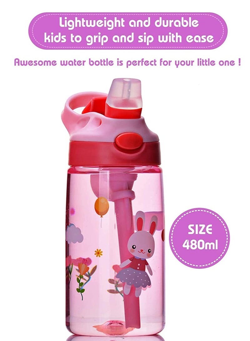 Durable Leak-Proof Water Bottle for Kids with Straw Ideal for Indoor and Outdoor Use