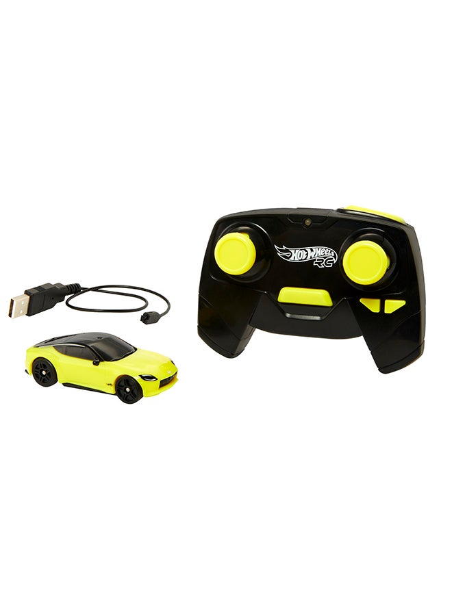 1:64 Scale Nissan Z, Battery-Powered RC Car for On- or Off-Track Play