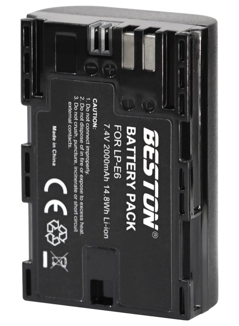 Beston LP-E6 2000mAh Battery For Canon Cameras - Pack of 1