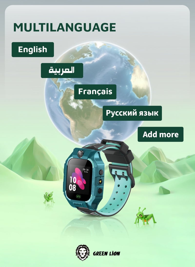 Smart Kids Watch Series 5 with GPS and Sim Card Slot and Two-Way Call and SOS Alarm and Location Blue