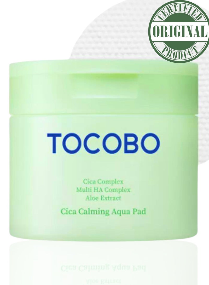 TOCOBO Cica Calming Aqua Pad - 60 Pads | Soothing & Hydrating | Cica-Infused Skincare | Calms and Refreshes Skin