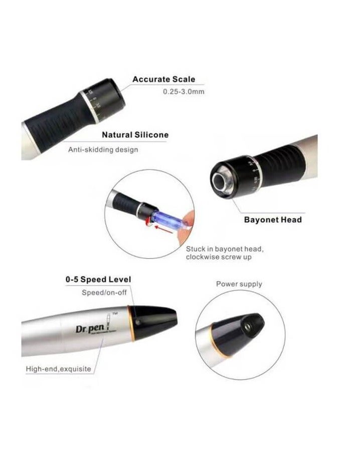 Dr. Pen A1 Micro Needling Pen – Professional Electric Derma Pen with 2 Cartridges for Skin Care