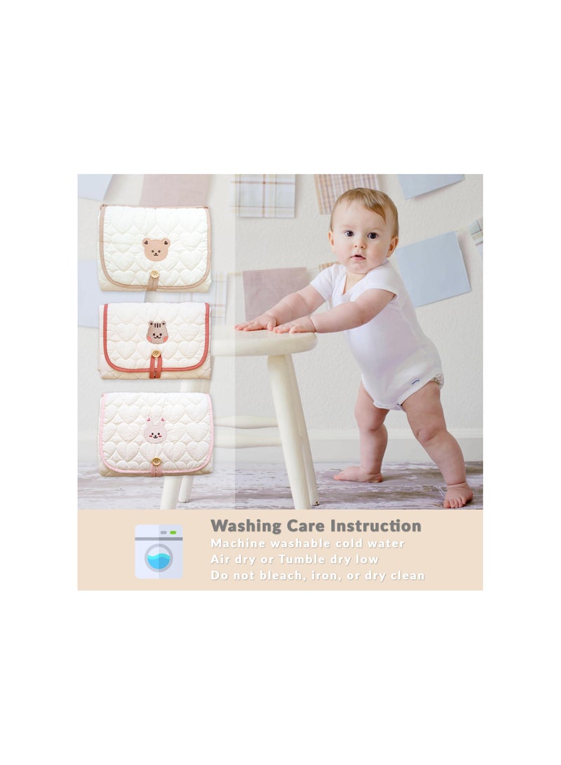 Portable Diaper Changing Pad for Travel, Water-Resistant Changing Mat for Diaper Bag, Essential Baby Travel Item, Must-Have Newborn Accessory, Convenient and Compact Design.