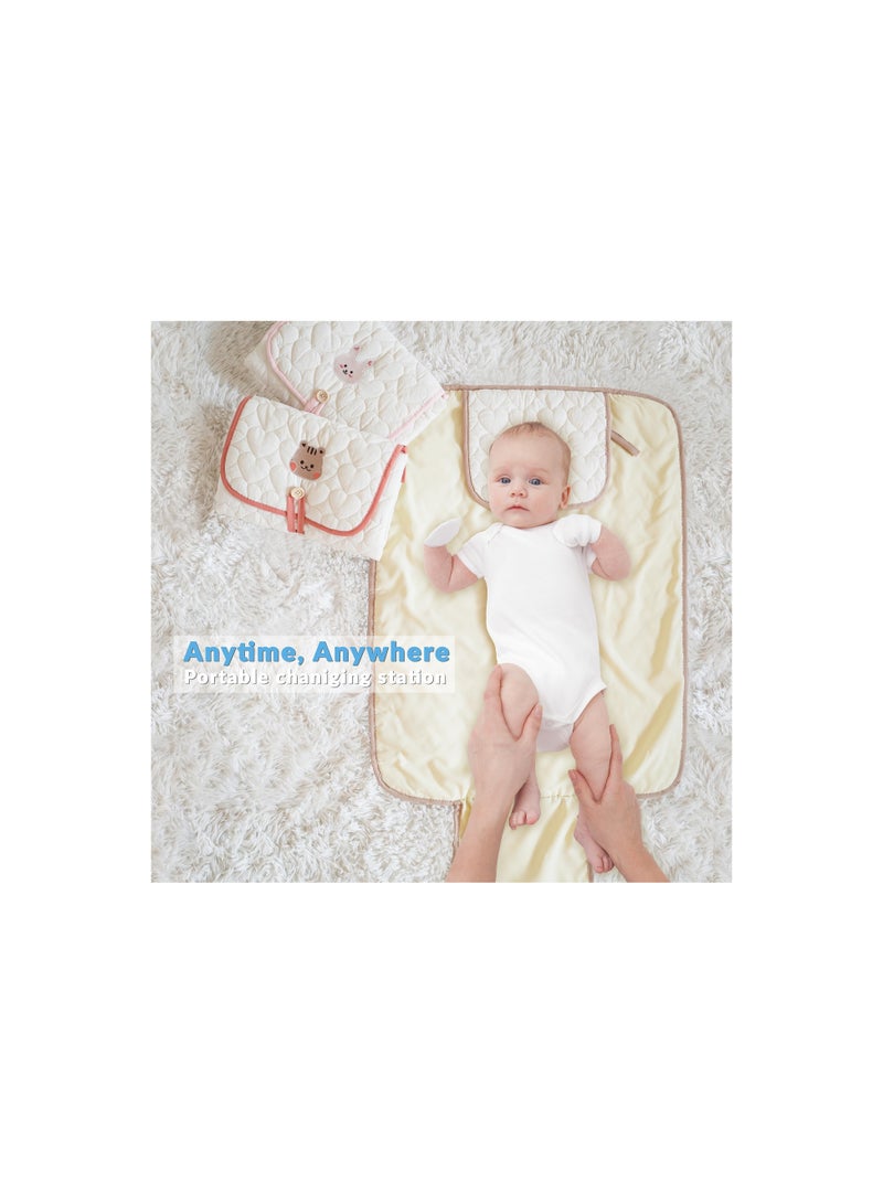 Portable Diaper Changing Pad for Travel, Water-Resistant Changing Mat for Diaper Bag, Essential Baby Travel Item, Must-Have Newborn Accessory, Convenient and Compact Design.