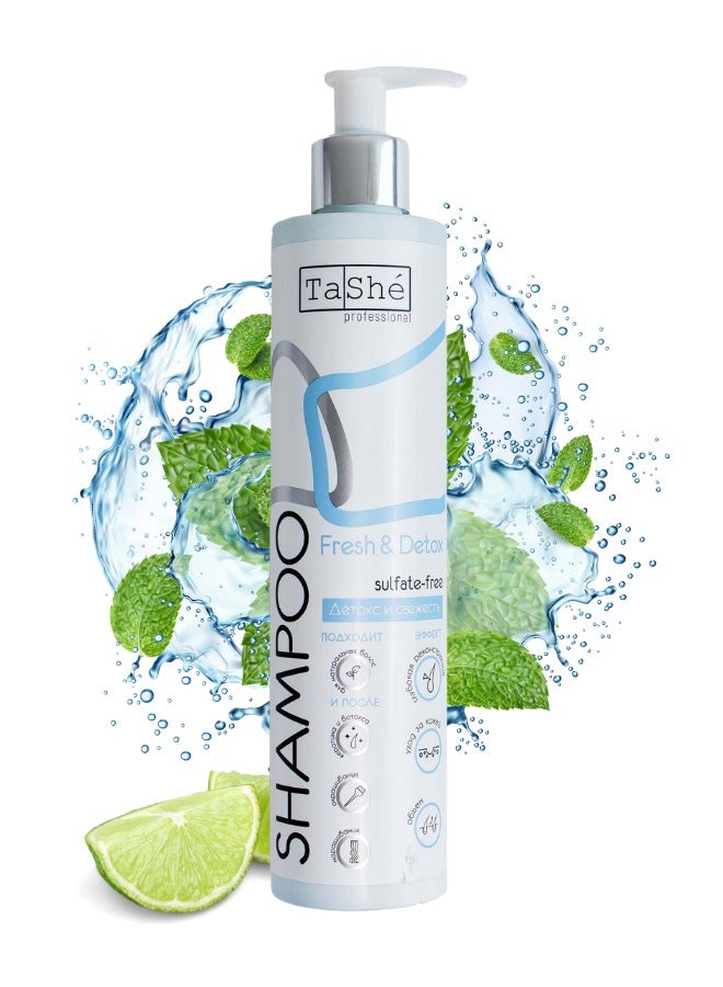 DETOX Sulfate-Free Hair Shampoo With Menthol And Rosemary & Lime Extract, 300ml