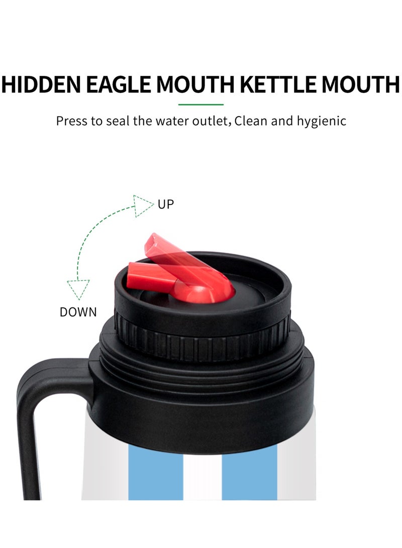 Argentine mate tea set No. 10, including Insulated pot and mate cup