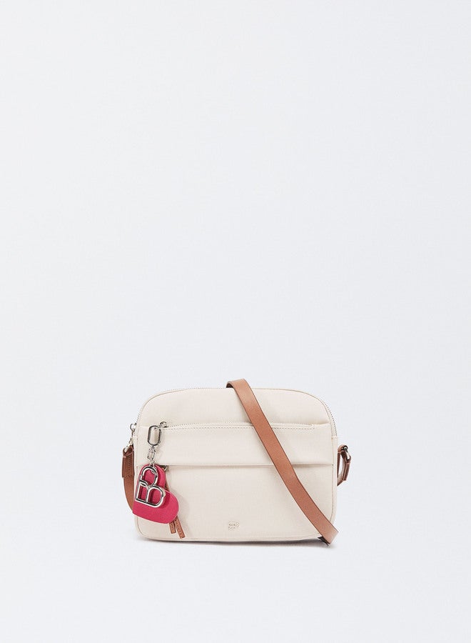 Nylon-Effect Crossbody Bag