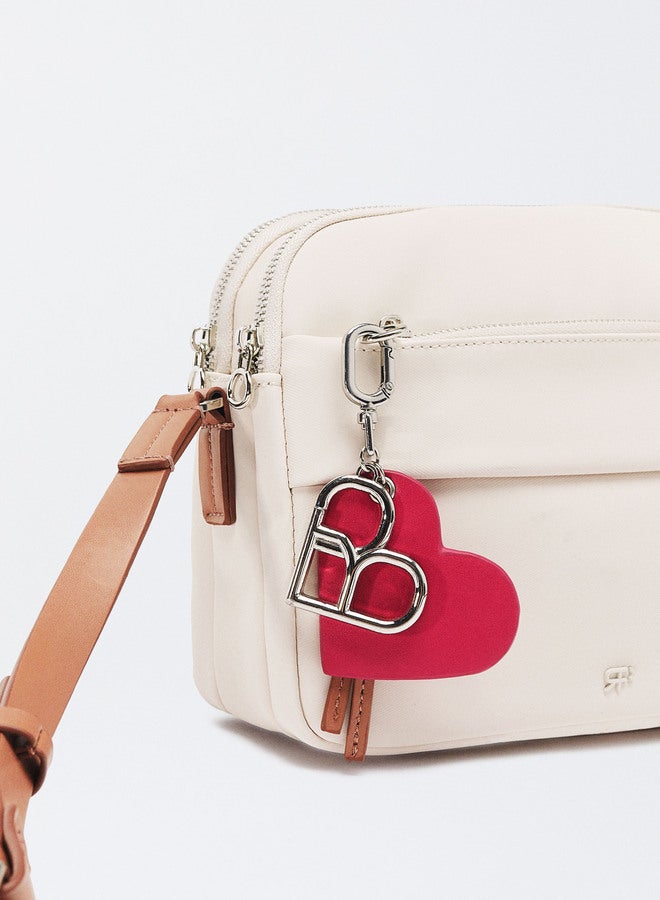 Nylon-Effect Crossbody Bag