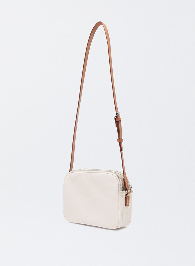 Nylon-Effect Crossbody Bag