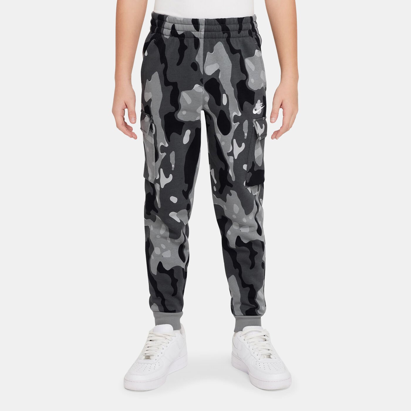 Kids' Sportswear Club Camo Cargo Pants