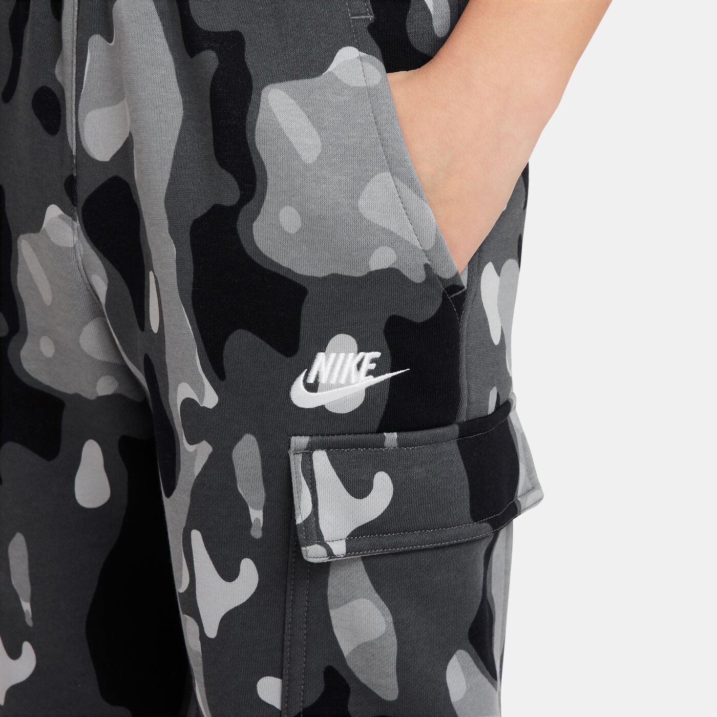 Kids' Sportswear Club Camo Cargo Pants