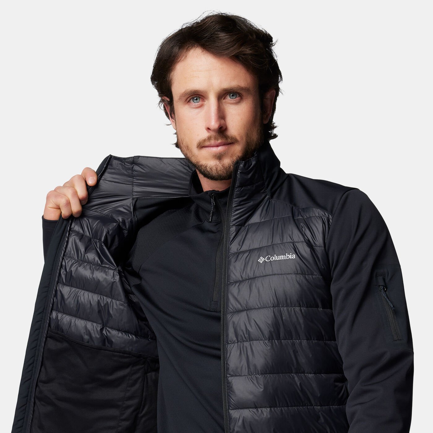 Men's Tech Hybrid Softshell Full-Zip Jacket