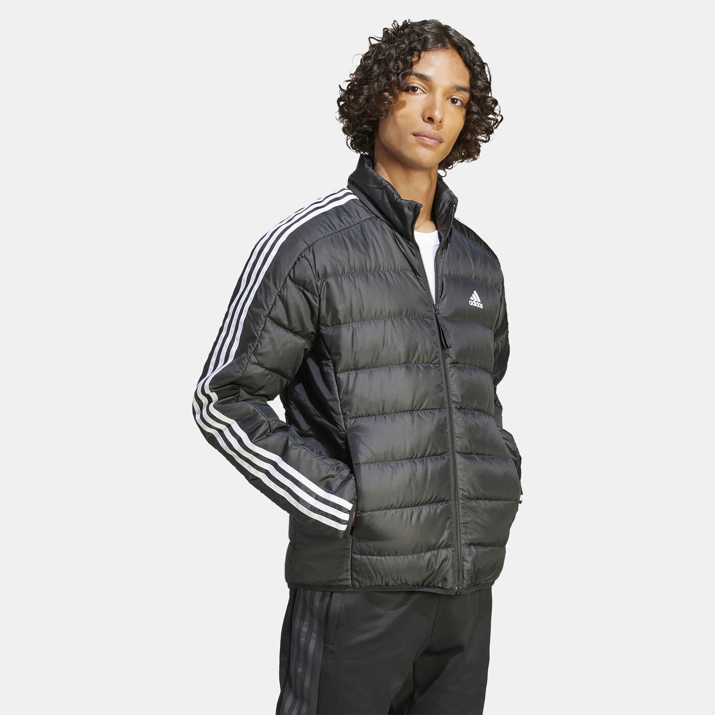 Men's Essentials 3-Stripes Light Down Jacket