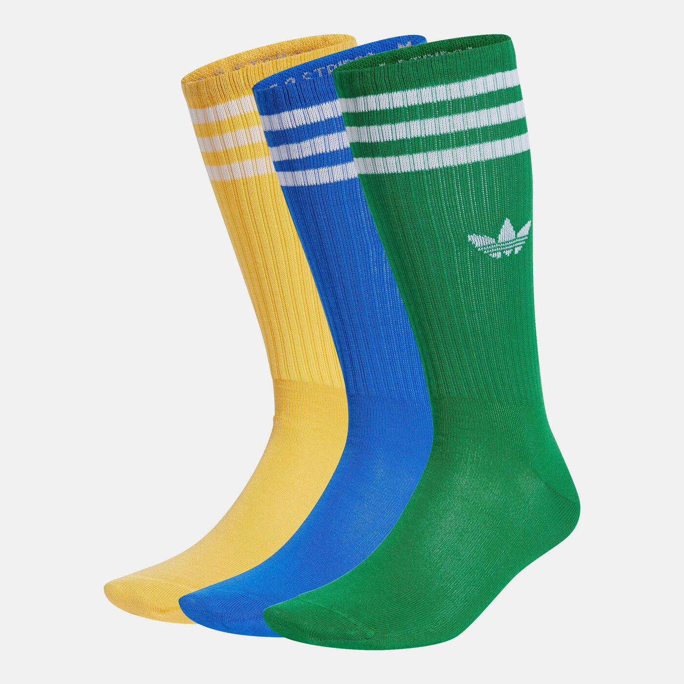 Men's Solid Crew Socks (3 Pairs)