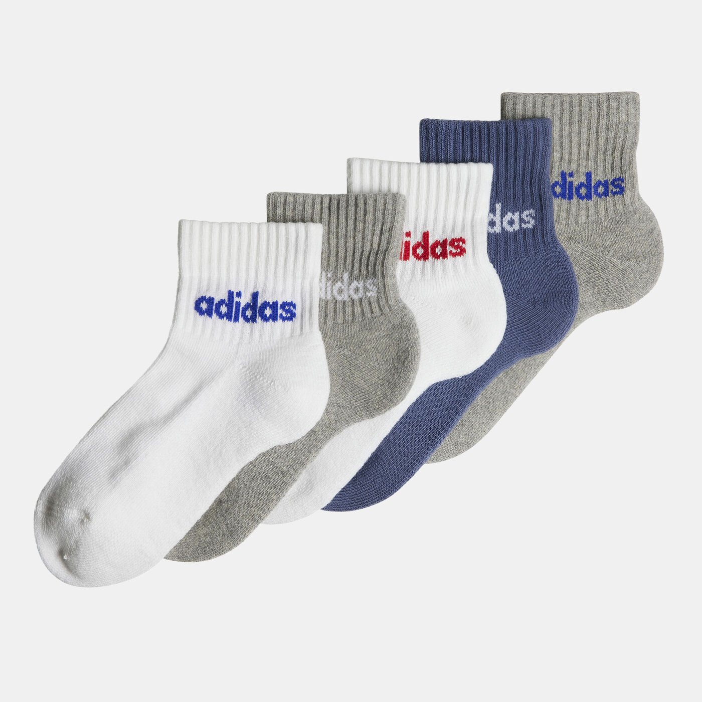 Kids' Linear Ankle Socks (5 Pairs)