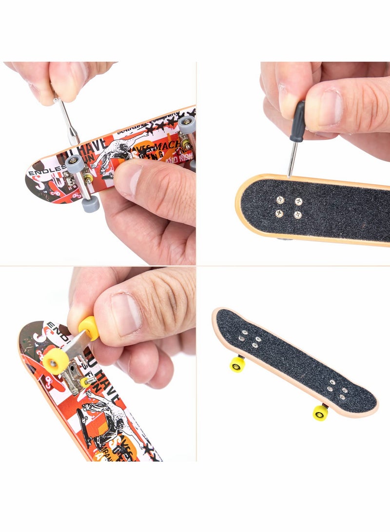 Mini Finger Skateboard Ramp Set with Accessories for Ultimate Deck Track Experience