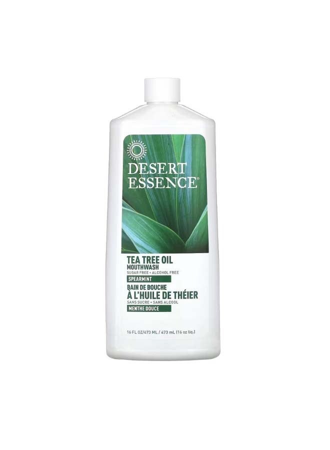 Tea Tree Oil Mouthwash Spearmint 16 fl oz 473 ml